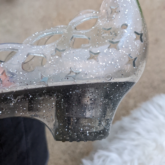 Authentic Disney Princesses Light Up Glitter Heels Size 2/3 NWOT - Picture 5 of 6